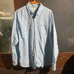 Sonoma Mens Dress Short- Long Sleeve Light Blue
